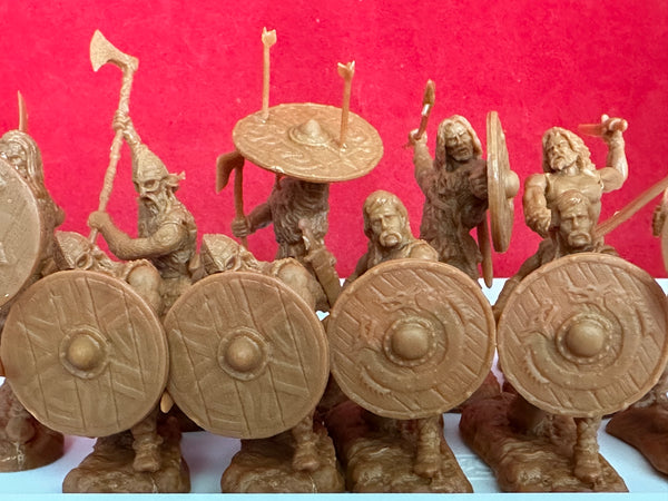Einar & Vikings   SPECIAL 3 SETS/ 33 FIGURES (Rust/Brown Color) + 14 OF OUR WAR LORD FRISIANS