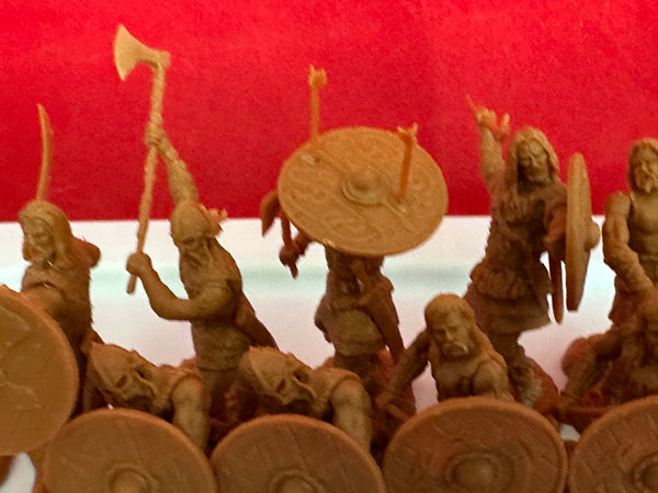 Einar & Vikings   SPECIAL 3 SETS/ 33 FIGURES (Rust/Brown Color) + 14 OF OUR WAR LORD FRISIANS