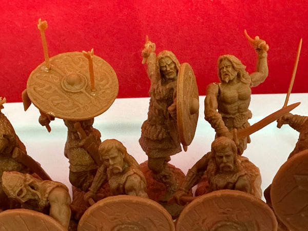 Einar & Vikings   SPECIAL 3 SETS/ 33 FIGURES (Rust/Brown Color) + 14 OF OUR WAR LORD FRISIANS