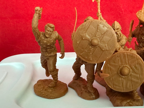 Einar & Vikings   SPECIAL 3 SETS/ 33 FIGURES (Rust/Brown Color) + 14 OF OUR WAR LORD FRISIANS