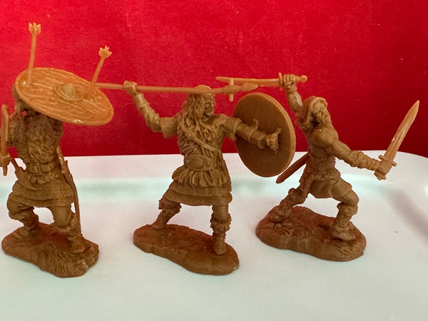 Einar & Vikings   SPECIAL 3 SETS/ 33 FIGURES (Rust/Brown Color) + 14 OF OUR WAR LORD FRISIANS