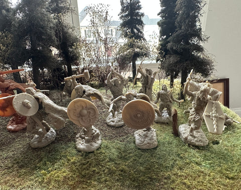 BARBARIANS / VIKINGS SET #1 GRAY/GREEN COLOR