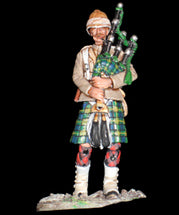 NWF 007 BAGPIPER GORDON HIGHLANDER PIPER