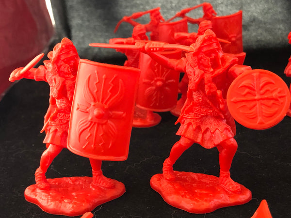ROMAN ARMY SET #1 IN Red/Scarlet bag of 16 figures
