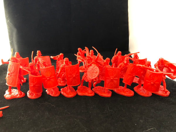ROMAN ARMY SET #1 IN Red/Scarlet bag of 16 figures
