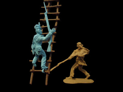 ALAMO 103 HAND TO HAND TENNESSEAN BASHING MEXICAN SOLDIER ON LADDER(Low inventory)