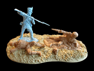 ALAMO 230 HAND TO HAND 3 FIGURES & TERRAIN BASE)extremely low inventory)