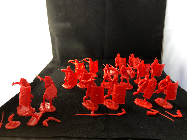 ROMAN ARMY SET #1 IN Red/Scarlet bag of 16 figures