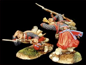 ZOUAVES 006 FALLING WOUNDED SET #1 TERRIFIC ACTION(low inventory)