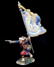 ZOUAVES 009 ADVANCING FLAG COLOUR BEARER